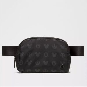 LAST ONE Lululemon X Disney Black Grey Gray  Everywhere Belt Bag NWT